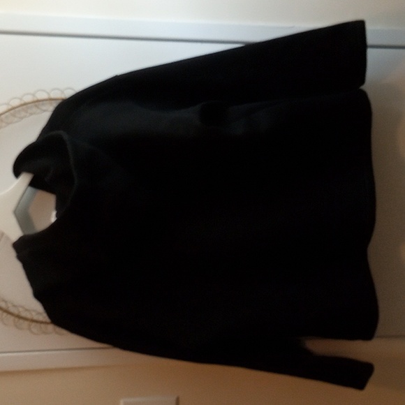 Luna Men's Black Snap Front Sweater With Hood Size Medium - Picture 5 of 6